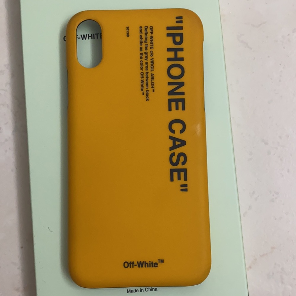 Off-white iPhone X case yellow - Picture 5 of 5